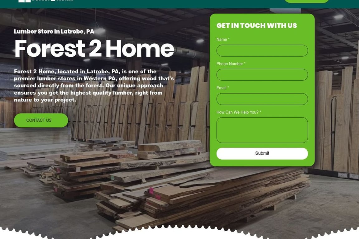 Forest 2 Home homepage