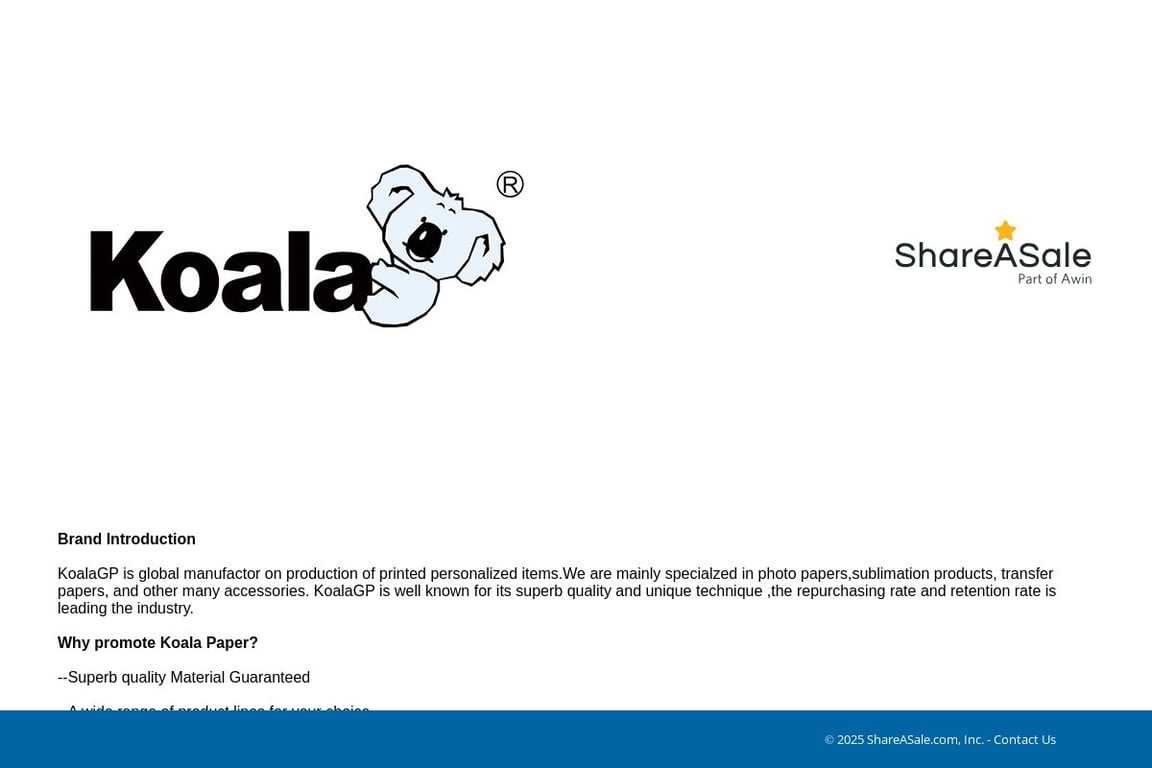 Koala affiliate program signup page