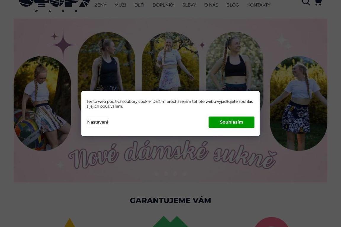 UTOPYwear homepage