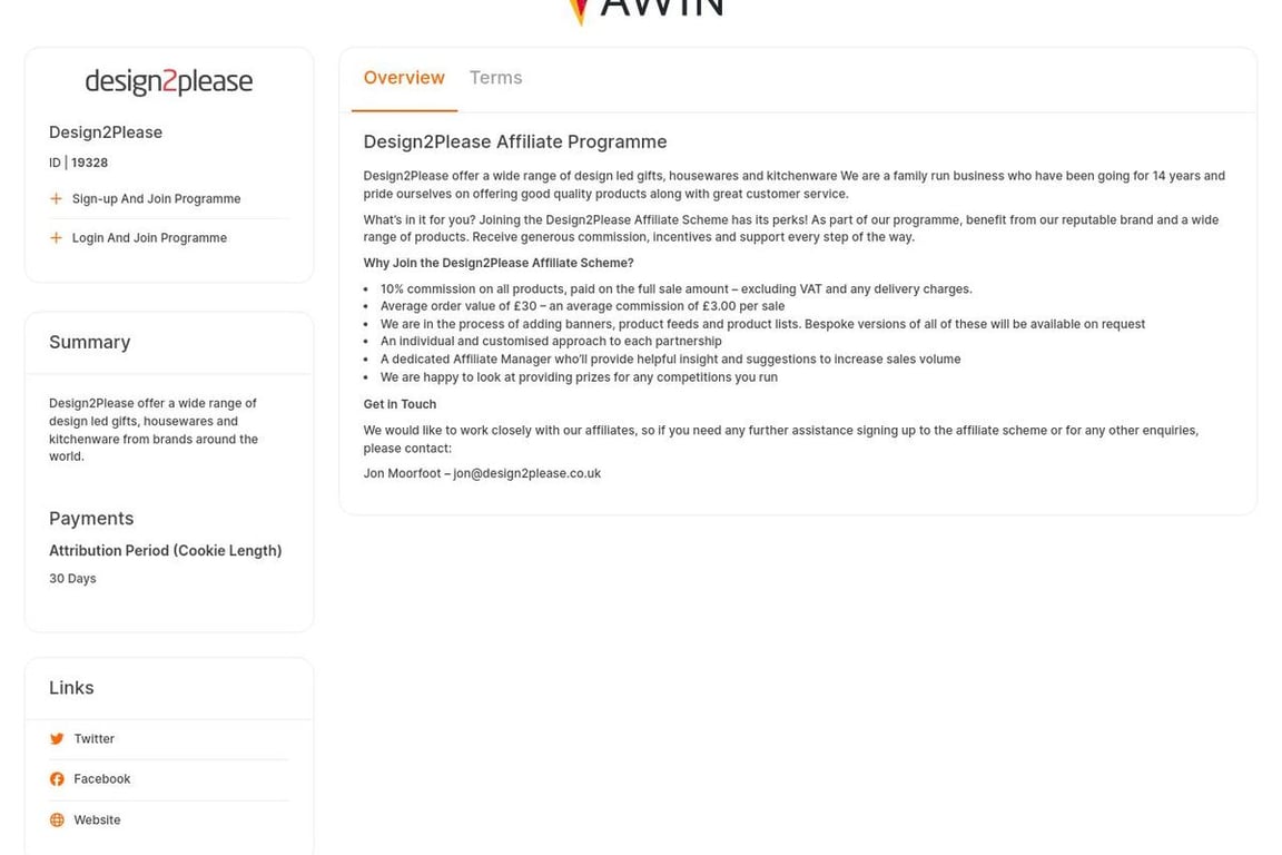 NO GUNK affiliate program signup page
