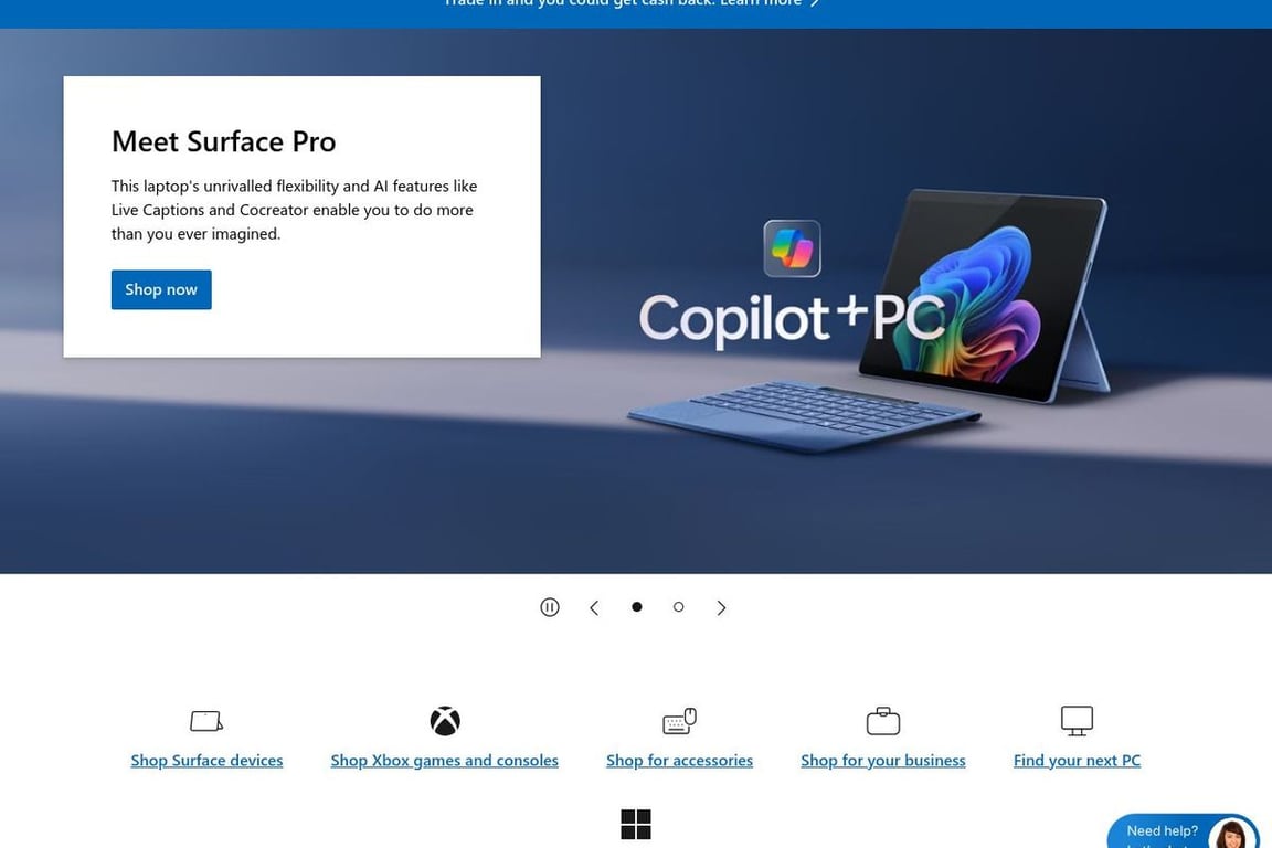 Microsoft Affiliates homepage