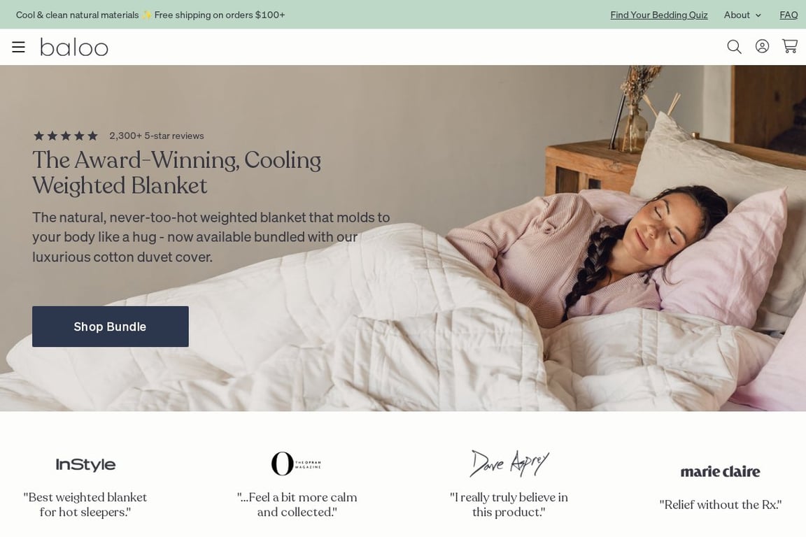 Baloo Living homepage