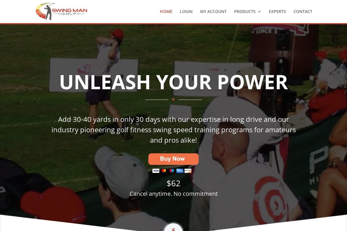 Swing Man Golf homepage