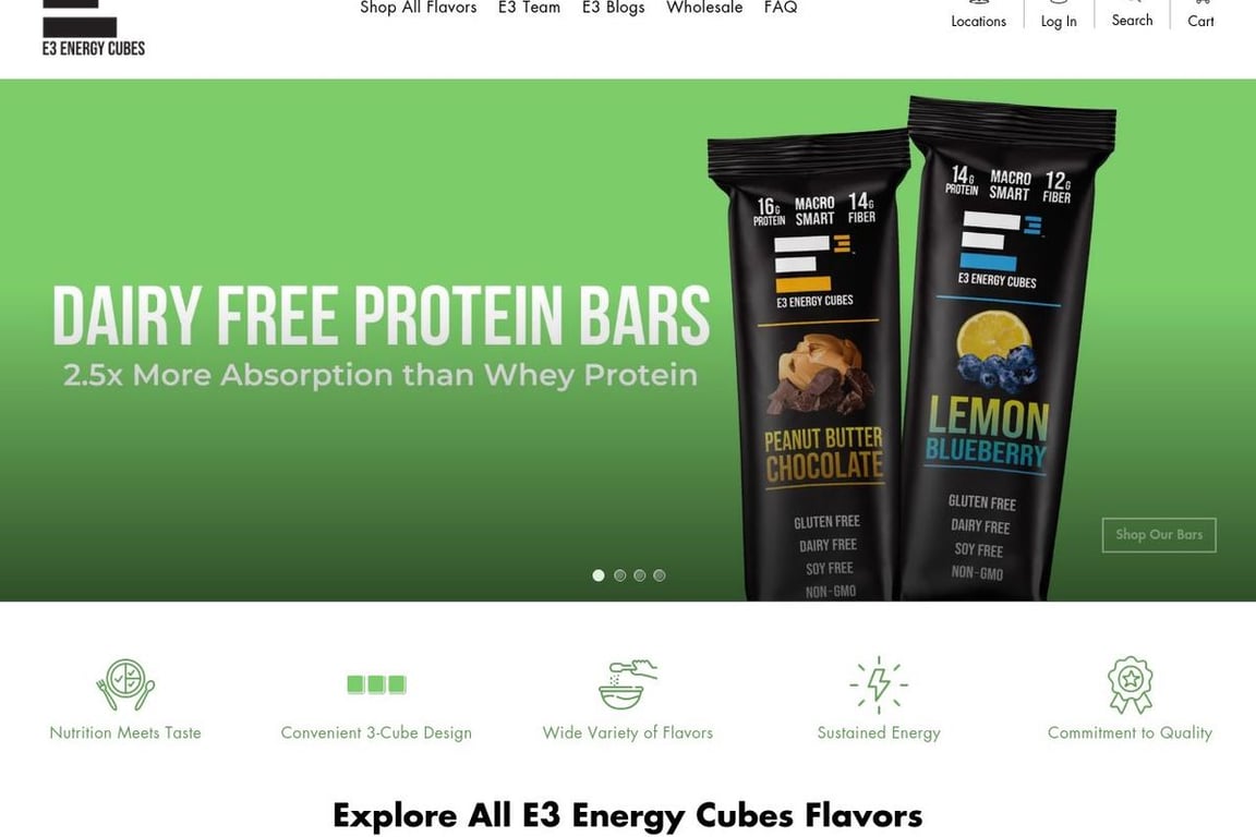 E3 Foods Affiliate Program homepage