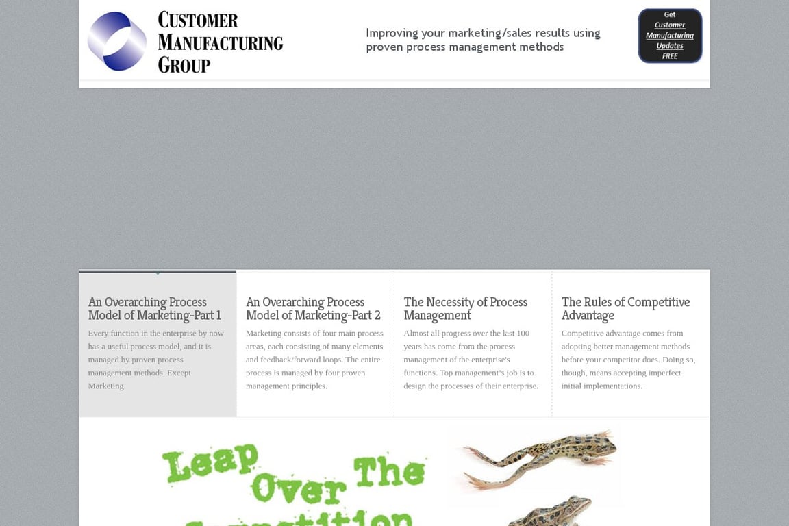 Customer Manufacturing Group homepage