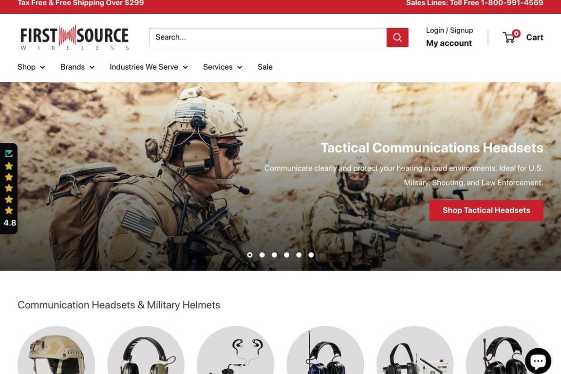 First Source Wireless homepage