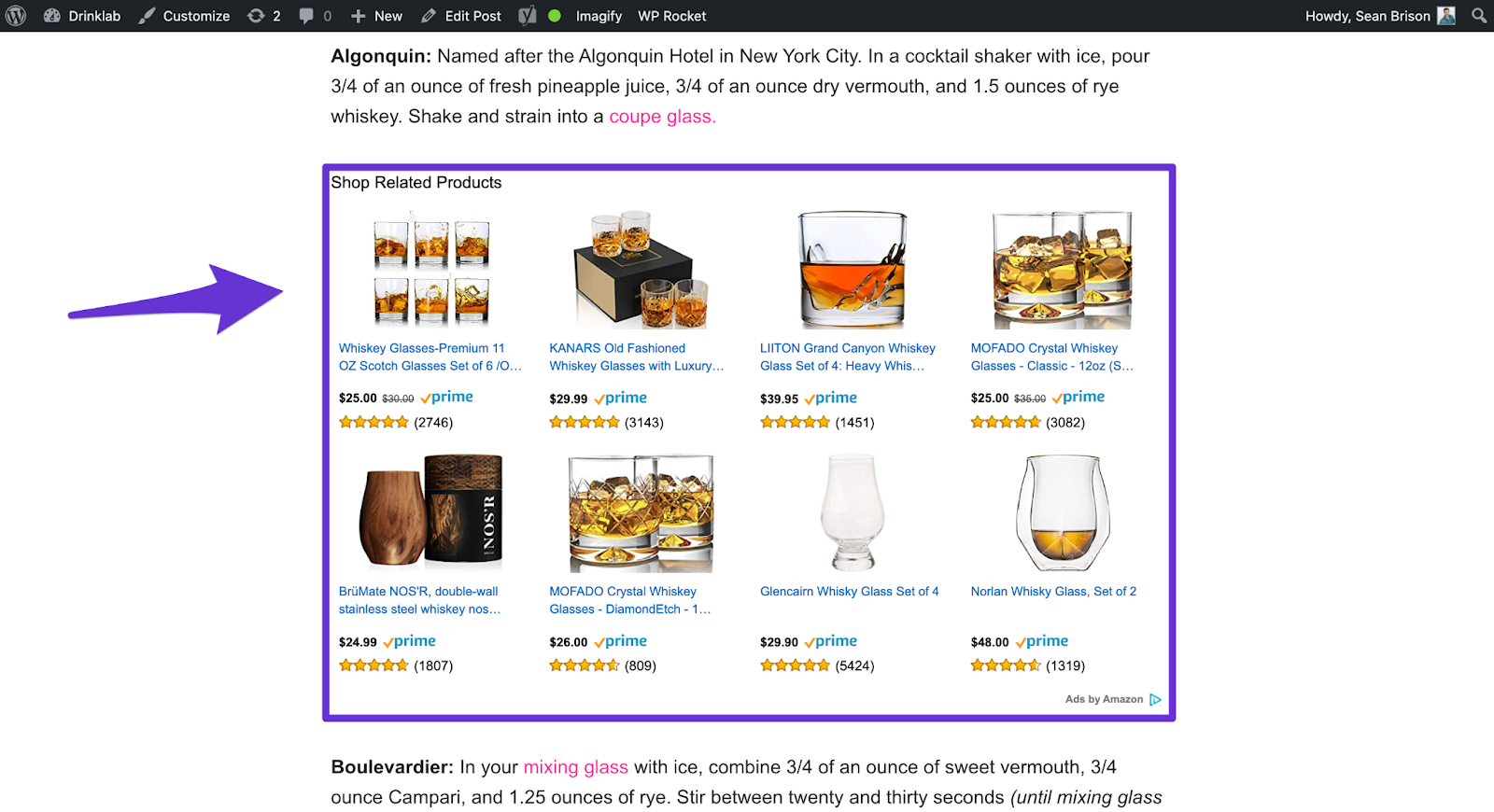 amazon affiliate native ad display