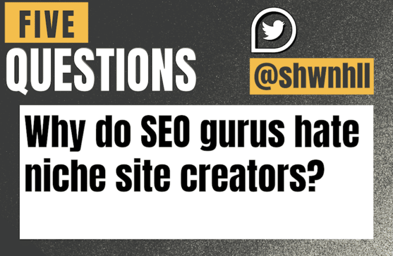 Why do SEO gurus hate niche site creators