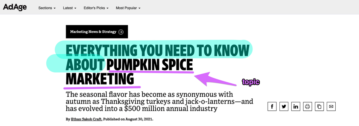 everything you need to know about pumpkin spice marketing title example
