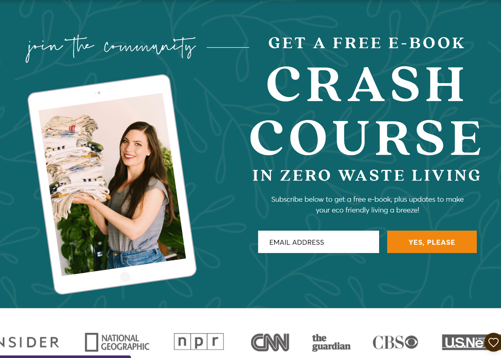 Going Zero Waste ebook callout example