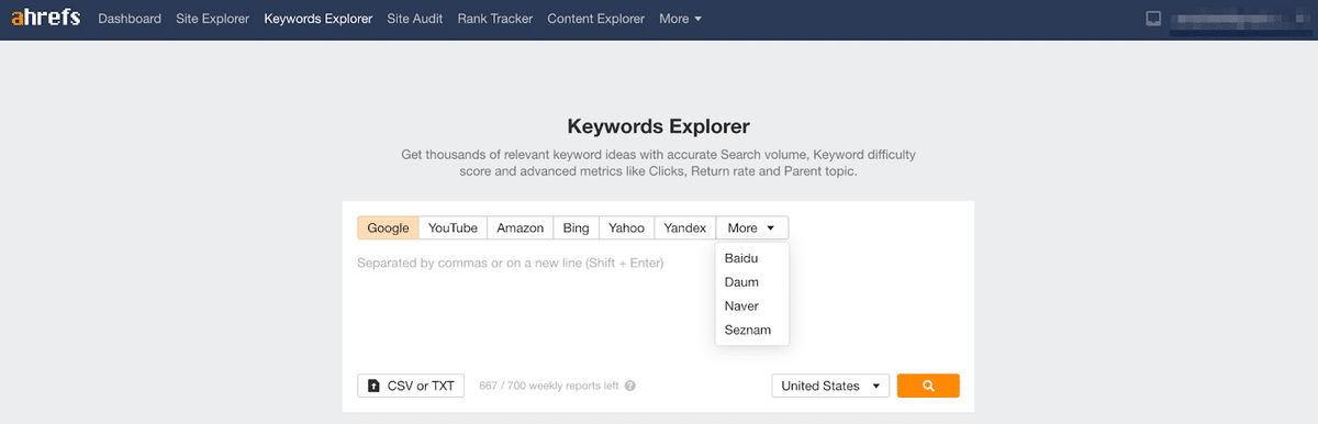 find keywords by search engine