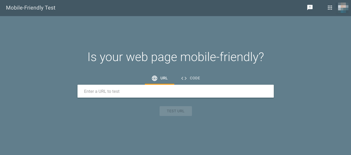 google mobile friendly homepage