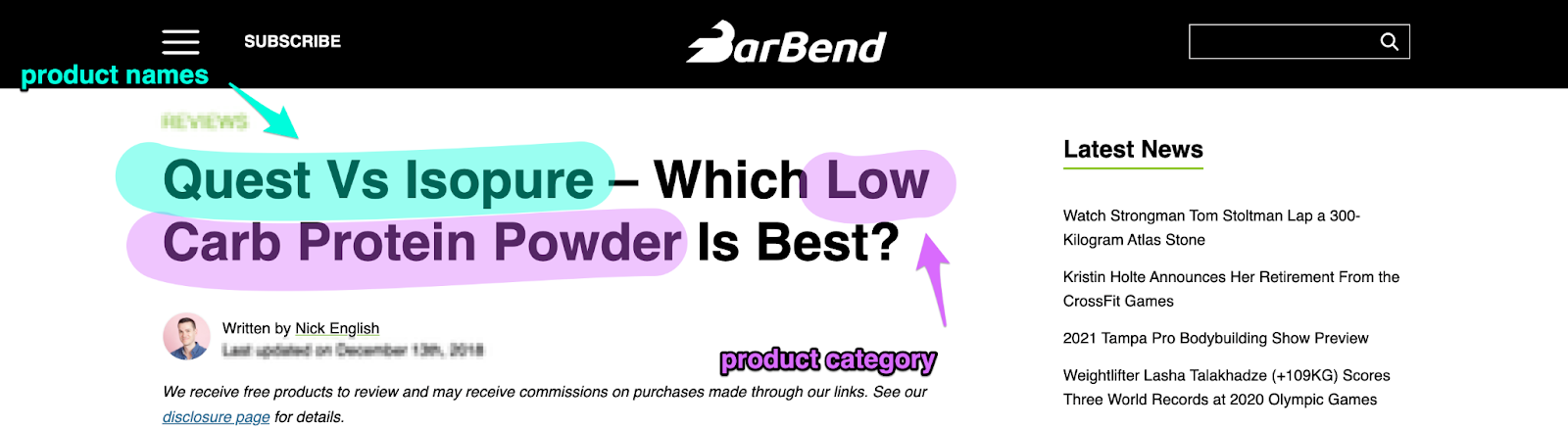 this quest vs. isopure: which low carb protein powder is best has a headline with both product names and its product category