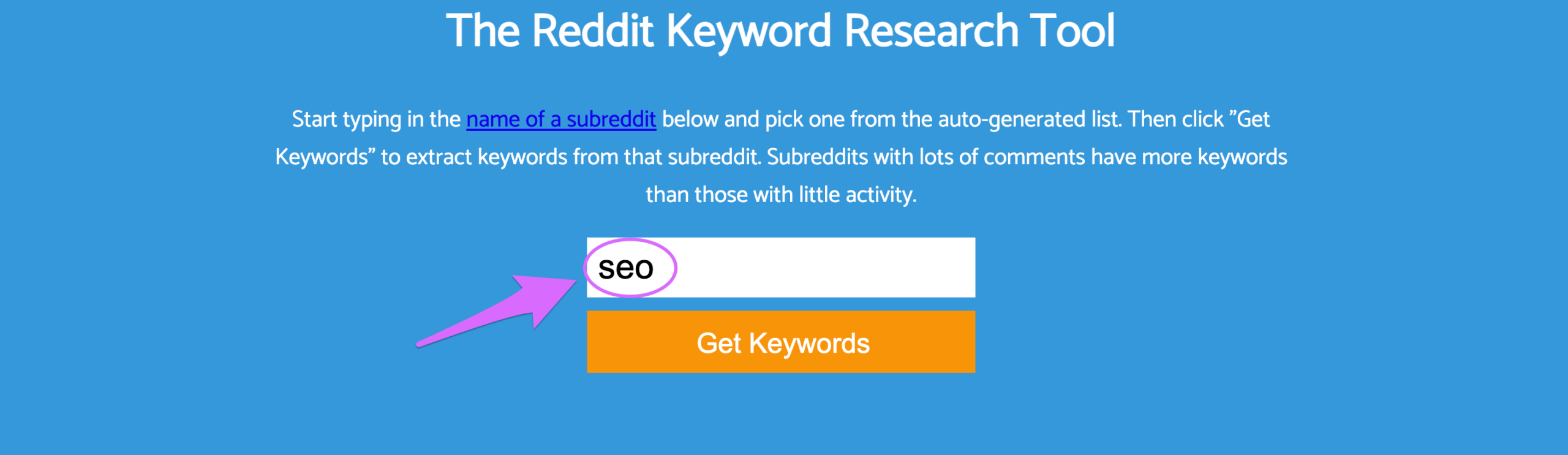 keyworditt reddit homepage