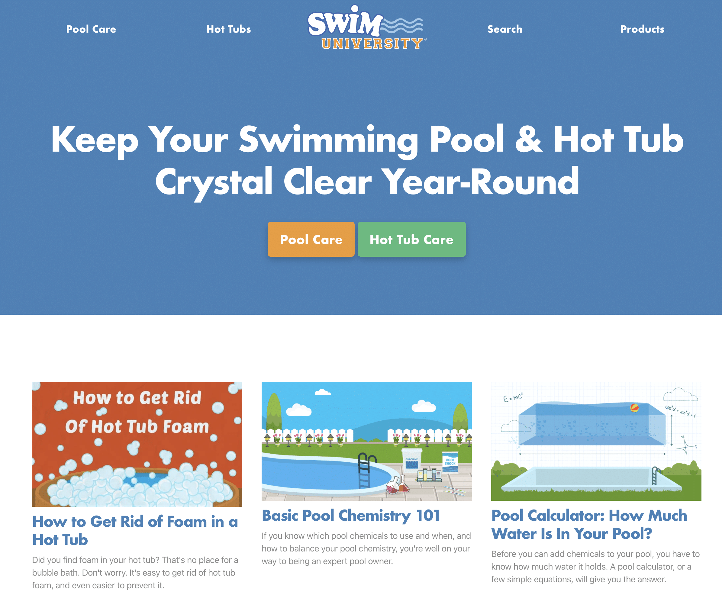 Swim University Homepage