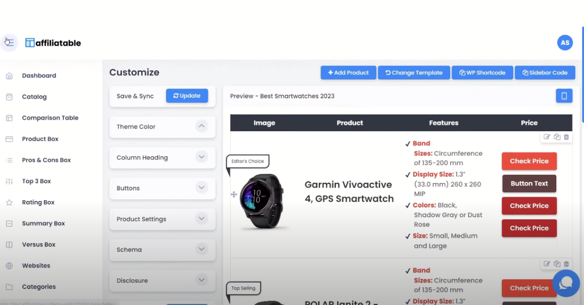 Affiliatable Screenshot