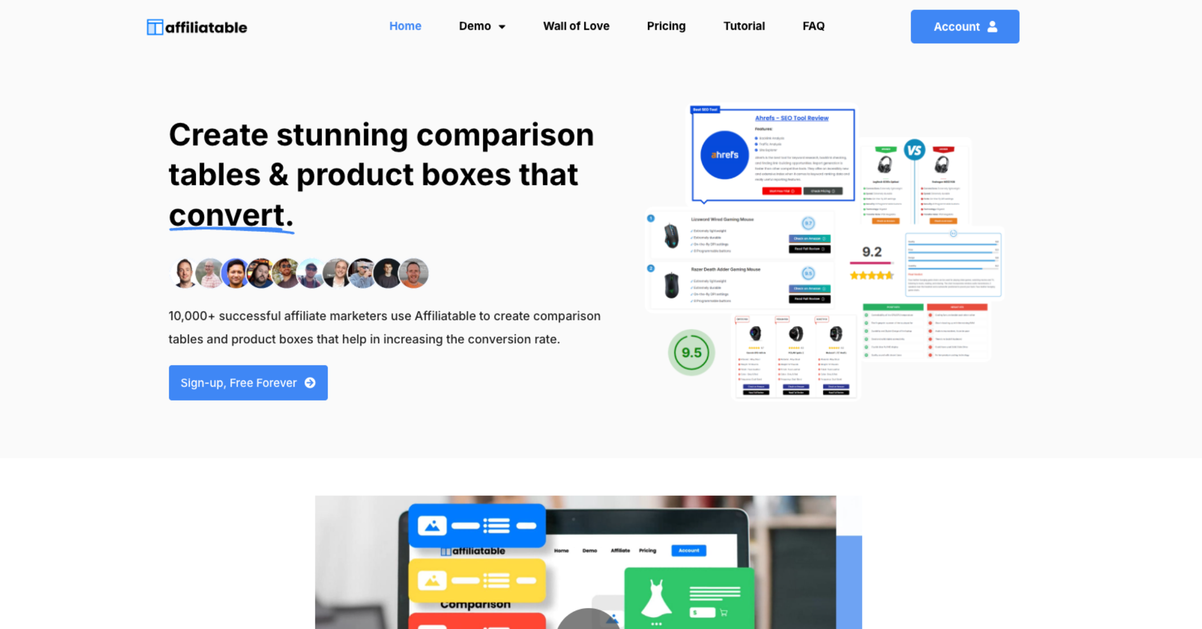 Affiliatable Homepage Screenshot