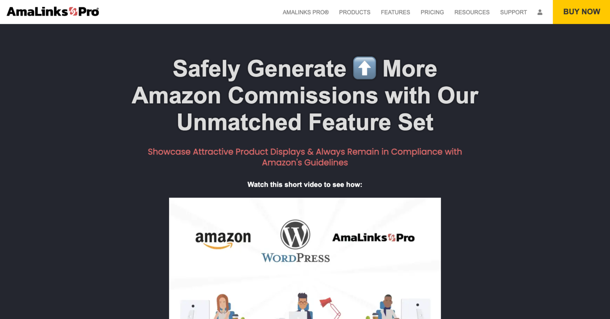 AmaLinks Pro Homepage Screenshot