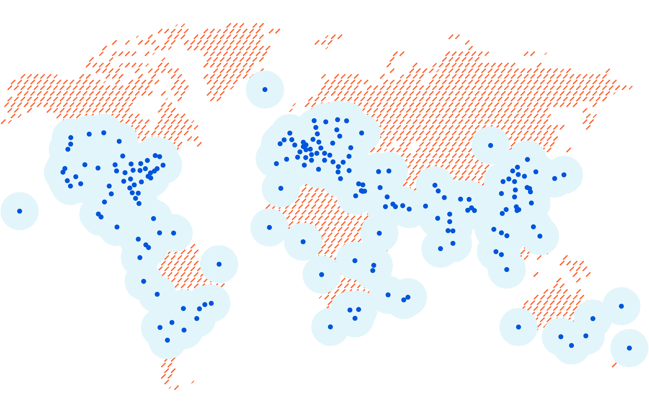 Cloudflare CDN global coverage map