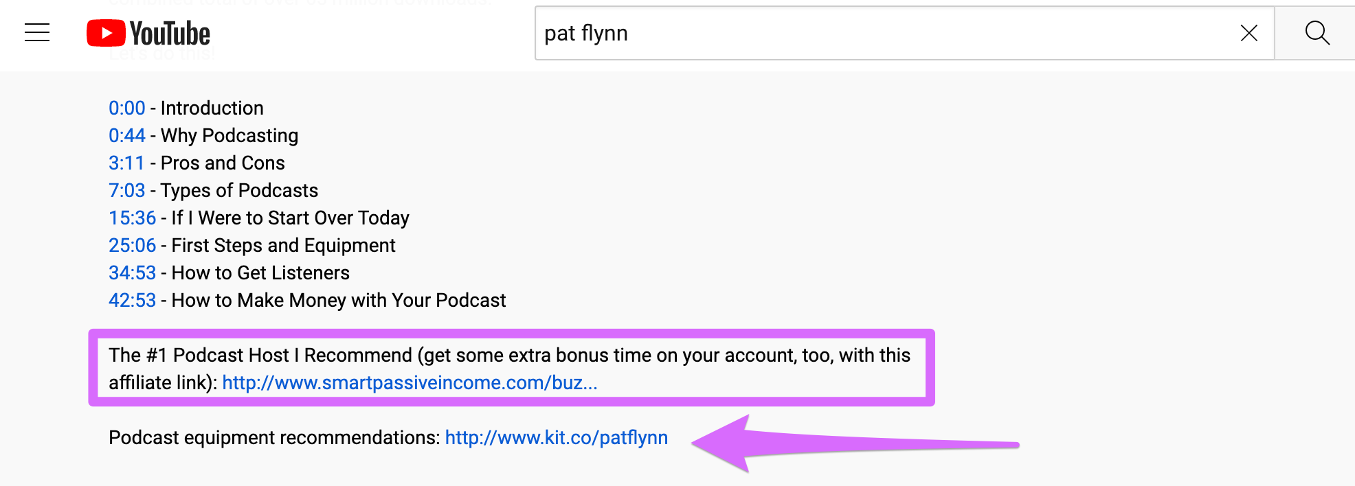 pat flynn youtube podcast recommendations